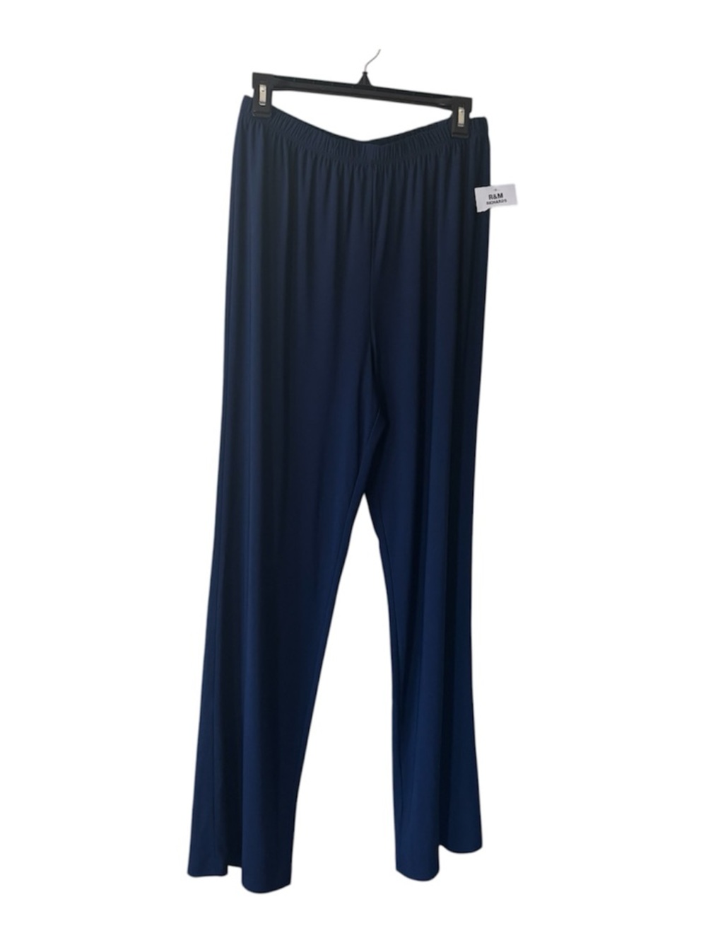 R&M Richards Size 12 Talla Pull On Elastic Waist Navy Slinky Travel Pants